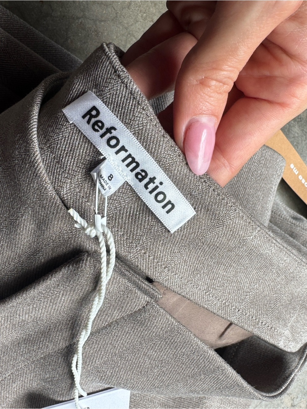 REFORMATION- VIDYA LOW RISE PANT - Picture 4 of 6